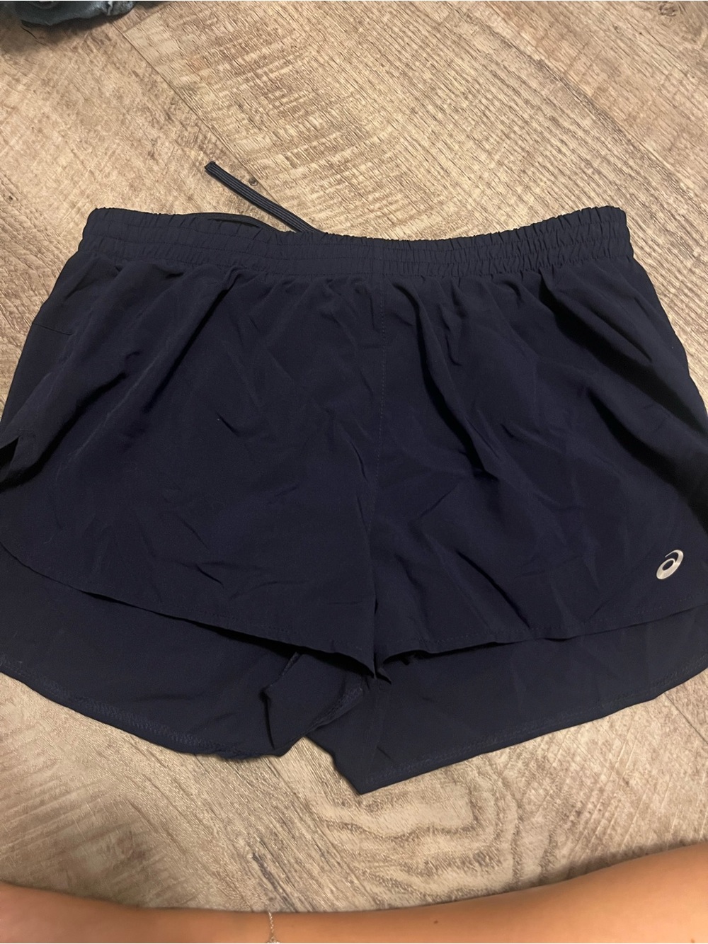 ASICS Navy Blue Women's 2-in-1 Athletic Running Shorts